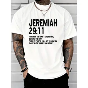 PAYEAH Jeremiah 29 11 Bible Verse God Plans Christian T-Shirt 100% Heavy Cotton T Shirt
