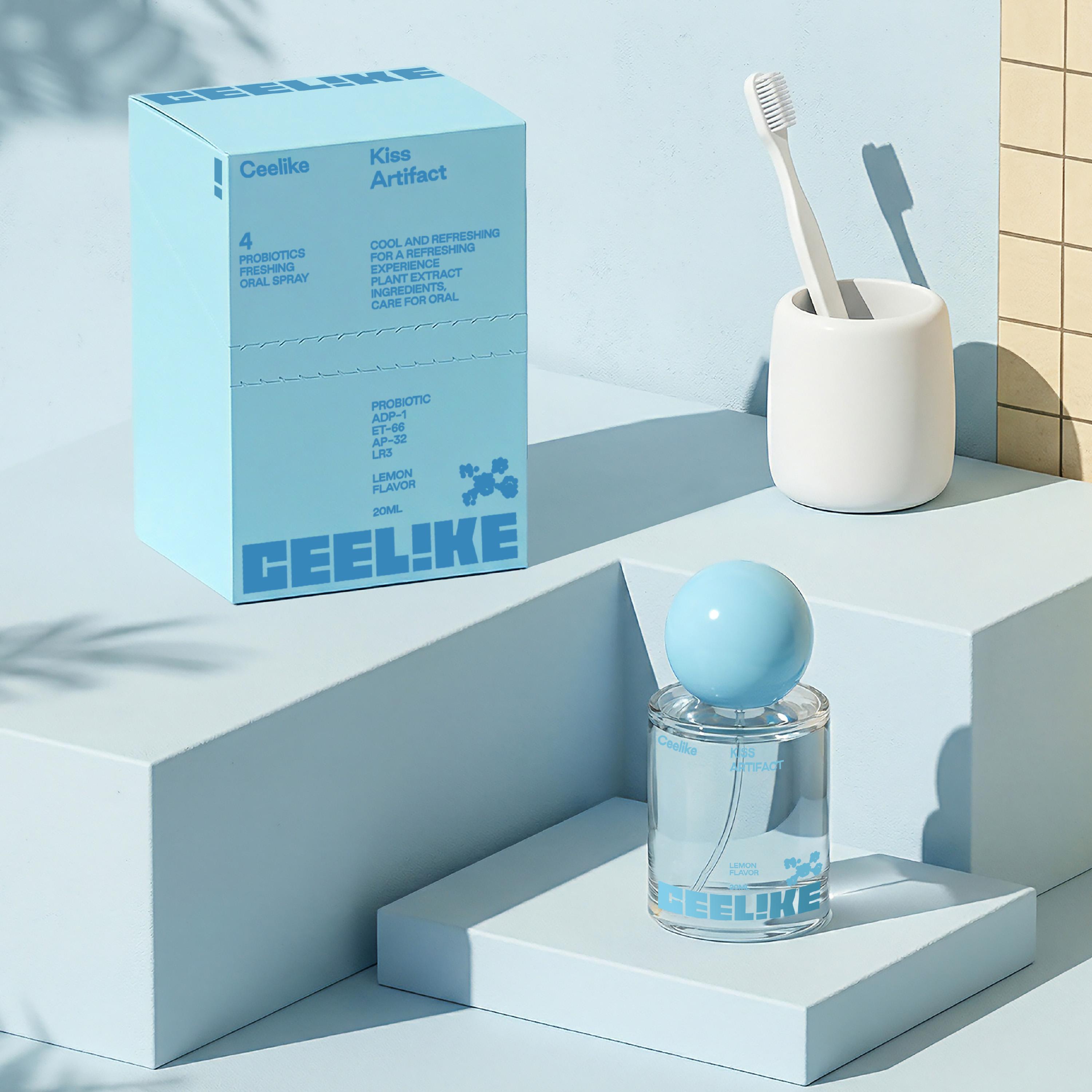 CEELIKE Probiotic Lemon Oral Spray | 20ml for Long-Lasting Freshness & Oral Health | Sugar-Free & Portable Breath Freshener