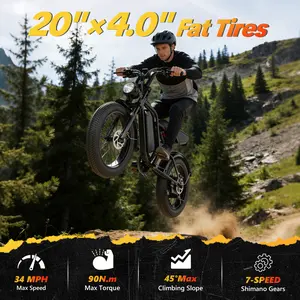 PASLDA 1500W Peak Power Electric Ebike Full Suspension 34 MPH Top Speed 25-31 Miles Range 48V15Ah Battery LED Lights 20Inch Fat Tires UL2849 Certified