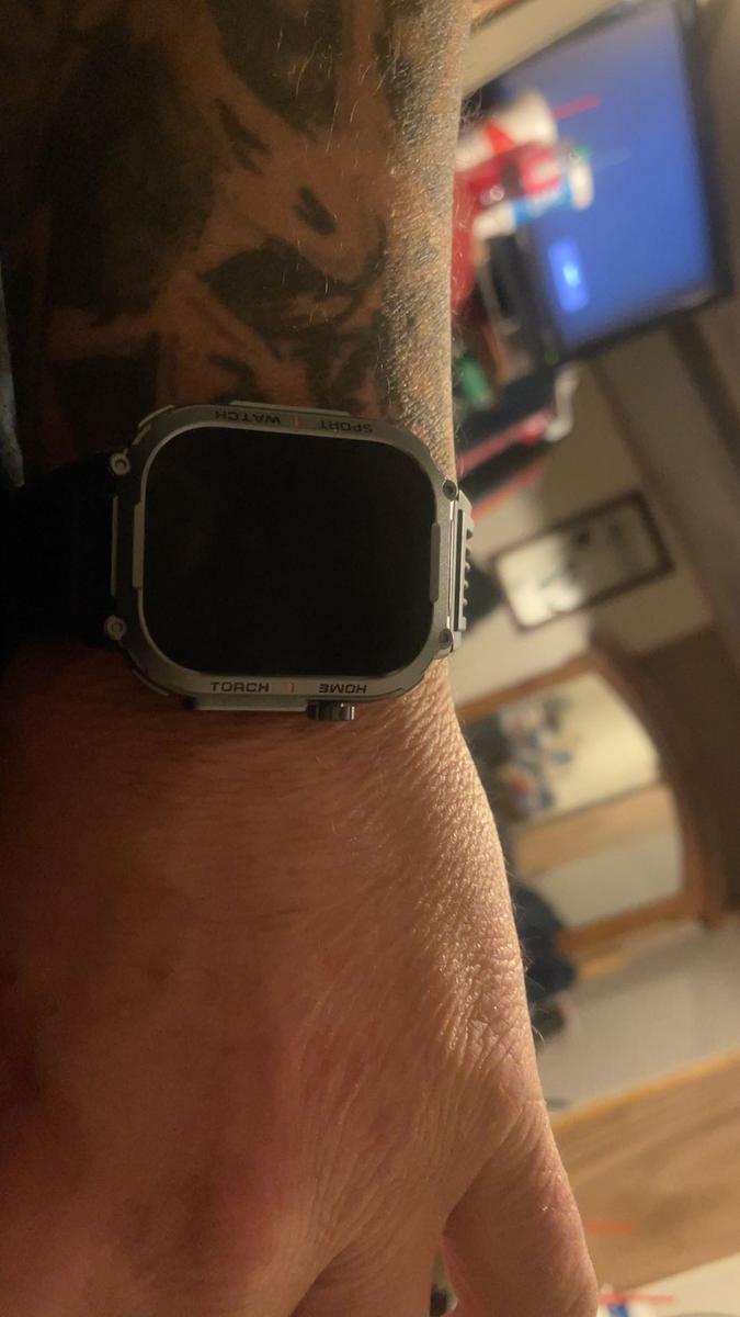 Item: Black Silicone + Black Steel Strap