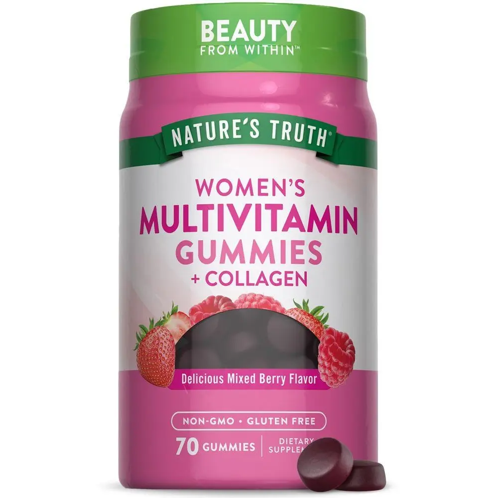 Nature's Truth Women's Multivitamin Gummies with Collagen - 70 Count - Non-GMO & Gluten Free Supplement