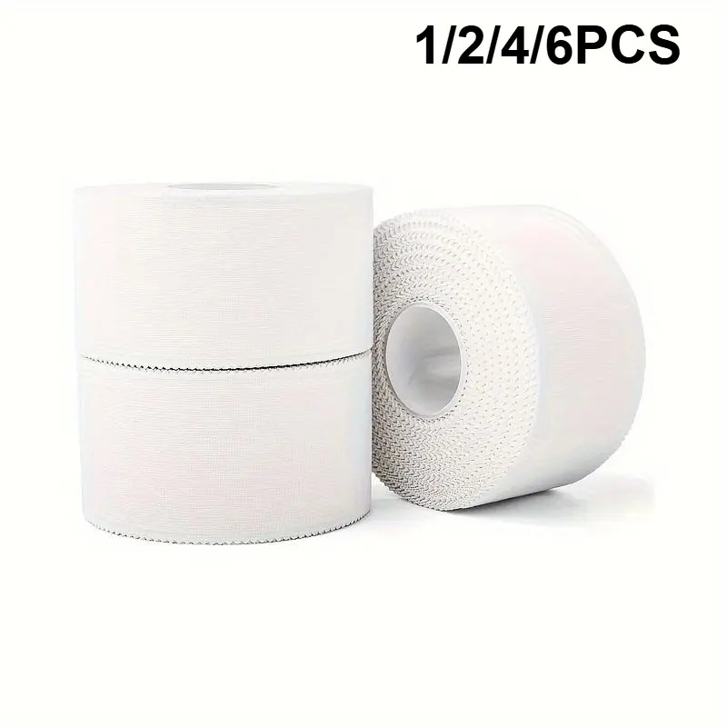 Sports Tape, Professional Athletic Trainer Tape, Non-Stick Easy-To-Tear Textured Superior Grip Design, Ideal for Sports Training & First Aid Use (1.5"x30ft), Multiple Options Available