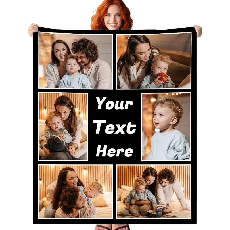 text, Customized image blankets customized with blankets photo with photos, personalized blanket images using my own photos.