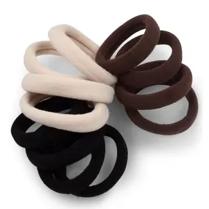 4-color hair ties, 20 seamless hair ties, hair-friendly accessories, suitable for women, simple and versatile style