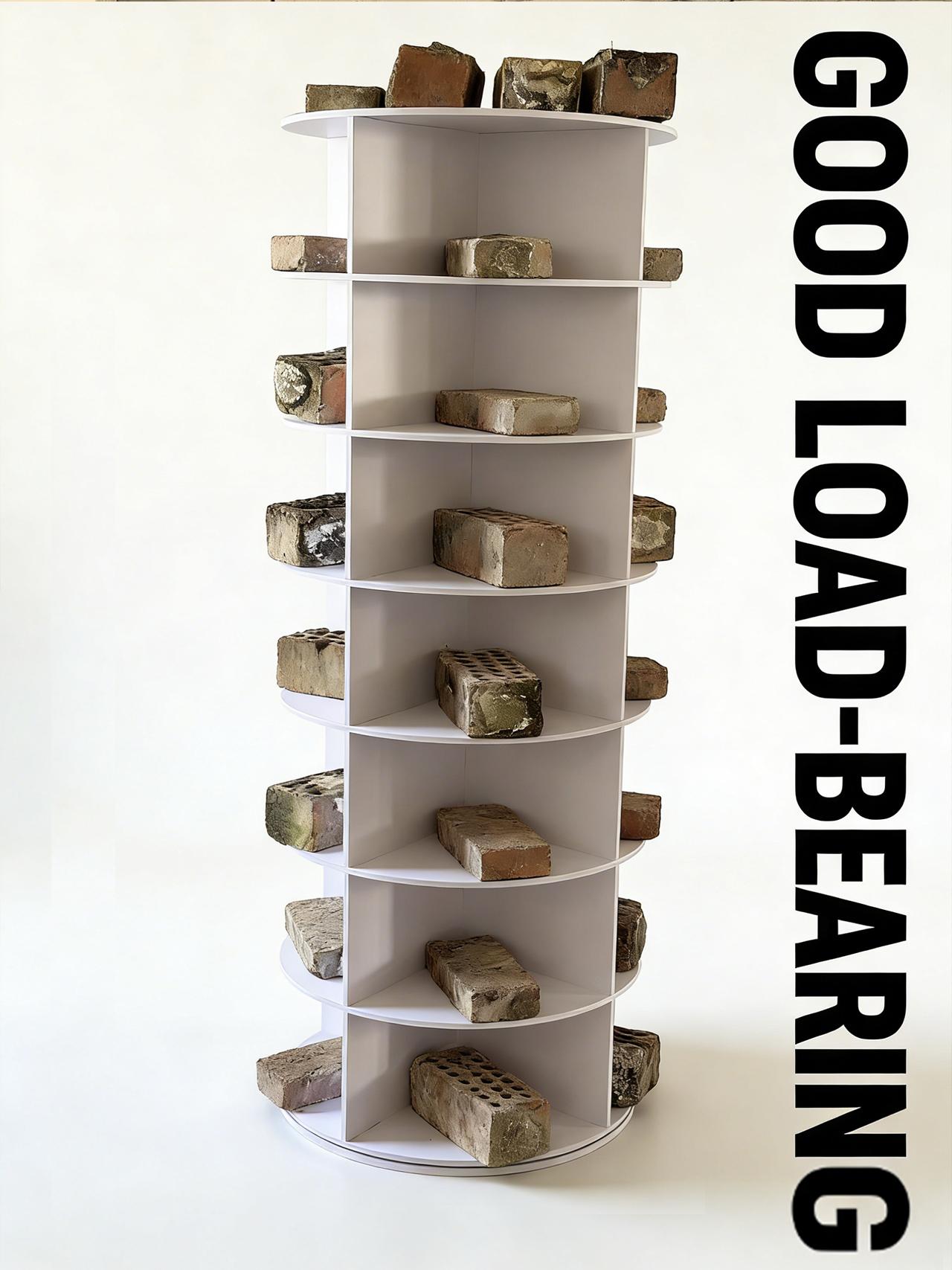 7-Tier Rotating Shoe Rack Tower - 360 Spinning Shoe Organizer, Vertical Lazy Susan, Closet Cabinet Rack for 28 Pairs of Shoes Bags Plants