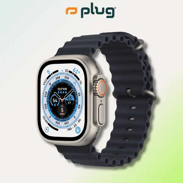 Refurbished Apple Watch Ultra 49MM - Acceptable Condition with 1-Year Warranty by Plug