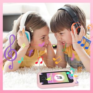 Dumb Phone for Kids, HD Touchscreen Dual Camera Phone for Kids, Educational Preschool Learning Toy, Back to School Gifts and Birthday for Boys Girls 3-9, MP3 Music Player, Games, with 8GB Memory Card