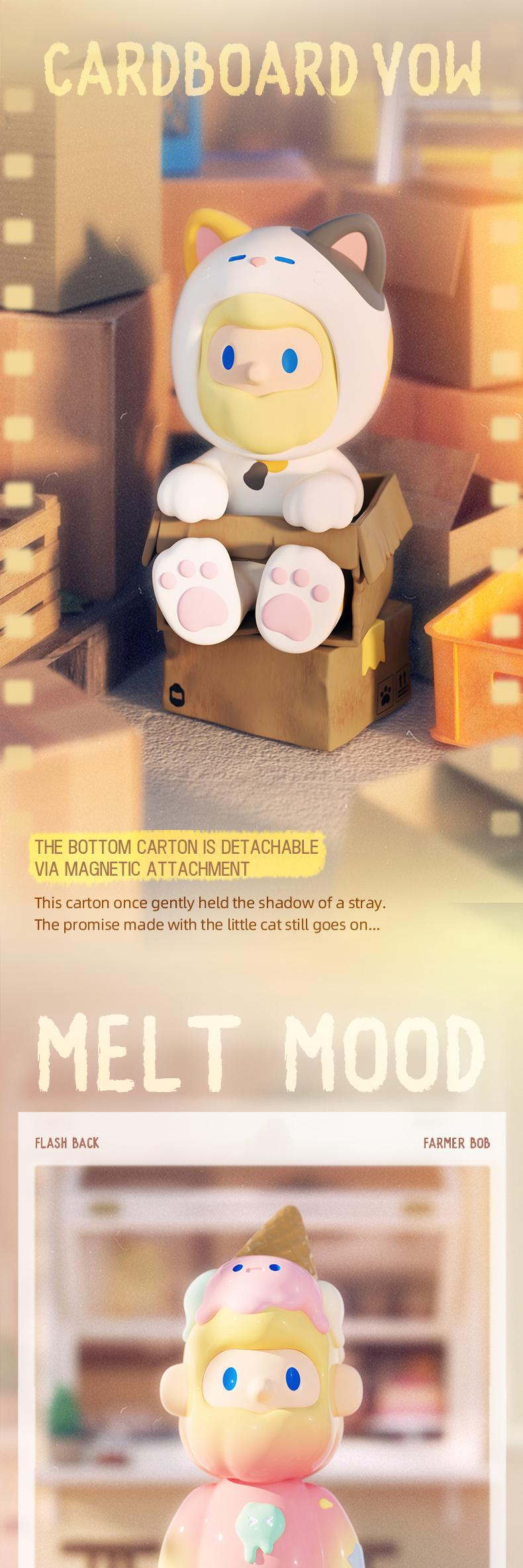 [FINDING UNICORN]【Live Unboxing, Final Sale】 FARMER BOB FLASH BACK SERIES BILIND BOX Cute Figures Desktop Ornament Collectible Toys Birthday Gifts  HMZYQ8M7SC