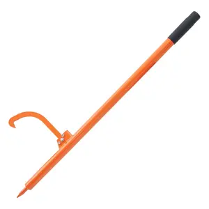 VEVOR Log Peavey,  , 46.5 in, Metal Handle Log Lifter, Heavy Duty Log Roller with Max 19 in Opening, Rust-Resistant Log Jack Cant Hook, Felling Log Roller Tool for Rolling, Raising, Turning Logs