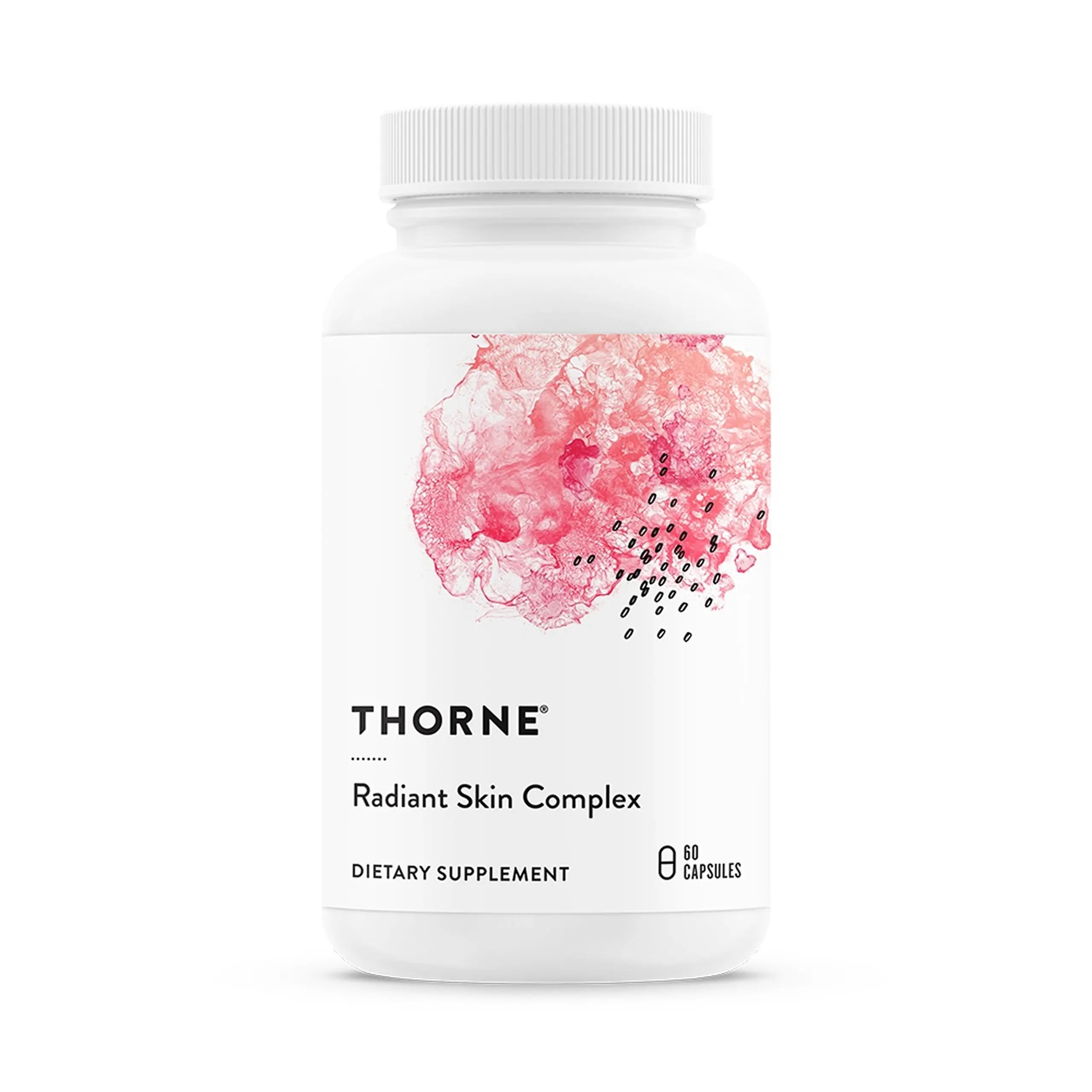 THORNE Radiant Skin Complex, Hyaluronic Acid & Ovolux, 60 Capsules | Supports Skin Hydration, Elasticity & Collagen Integrity, Helps Reduce Fine Lines & Wrinkles*, NSF Certified for Sport