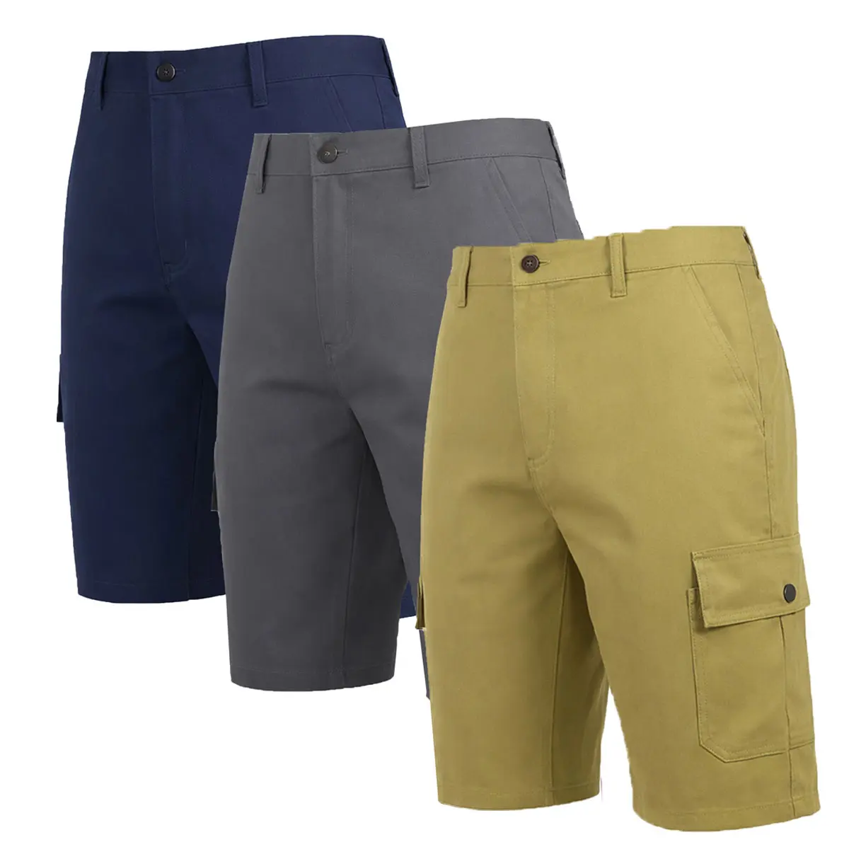 (No Belt) Charcoal-Navy-Khaki