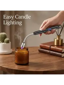 USB Rechargeable Electric Candle Lighter – Windproof Flexible Arc Lighter