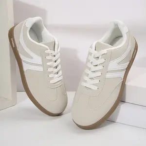 Women's Retro Casual Sneakers Low-Top Lace-Up Skate Shoes Springfresh