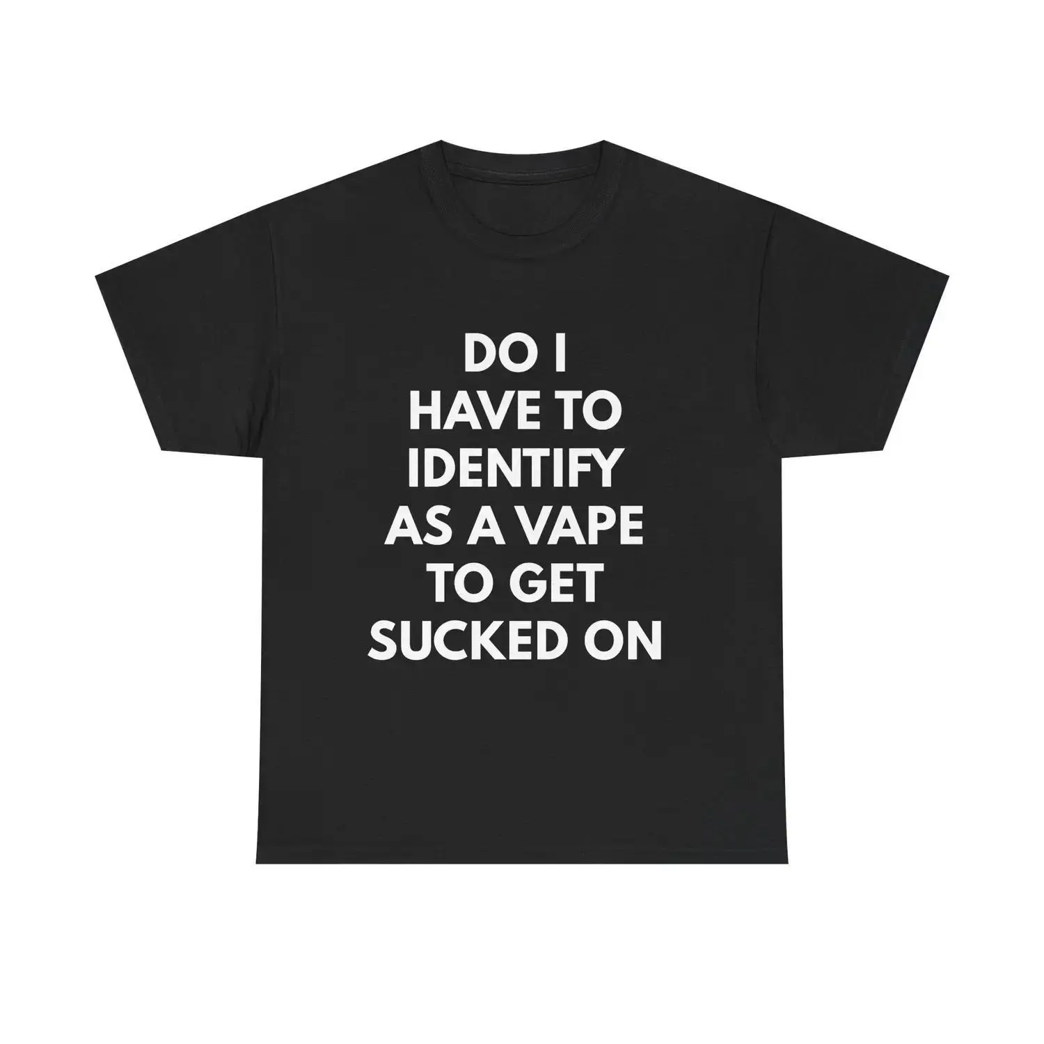 Women's Short-Sleeve Baggy Round Neck Graphic T-Shirt - Soft Casual Top with Meme Design and Vape Phrase, Tops, Shortsleeve, Soft Fabric, Tshirt, Graphic Print, Loose Fit, Cotton Blend, All Seasons, Machine Washable, Normal Type