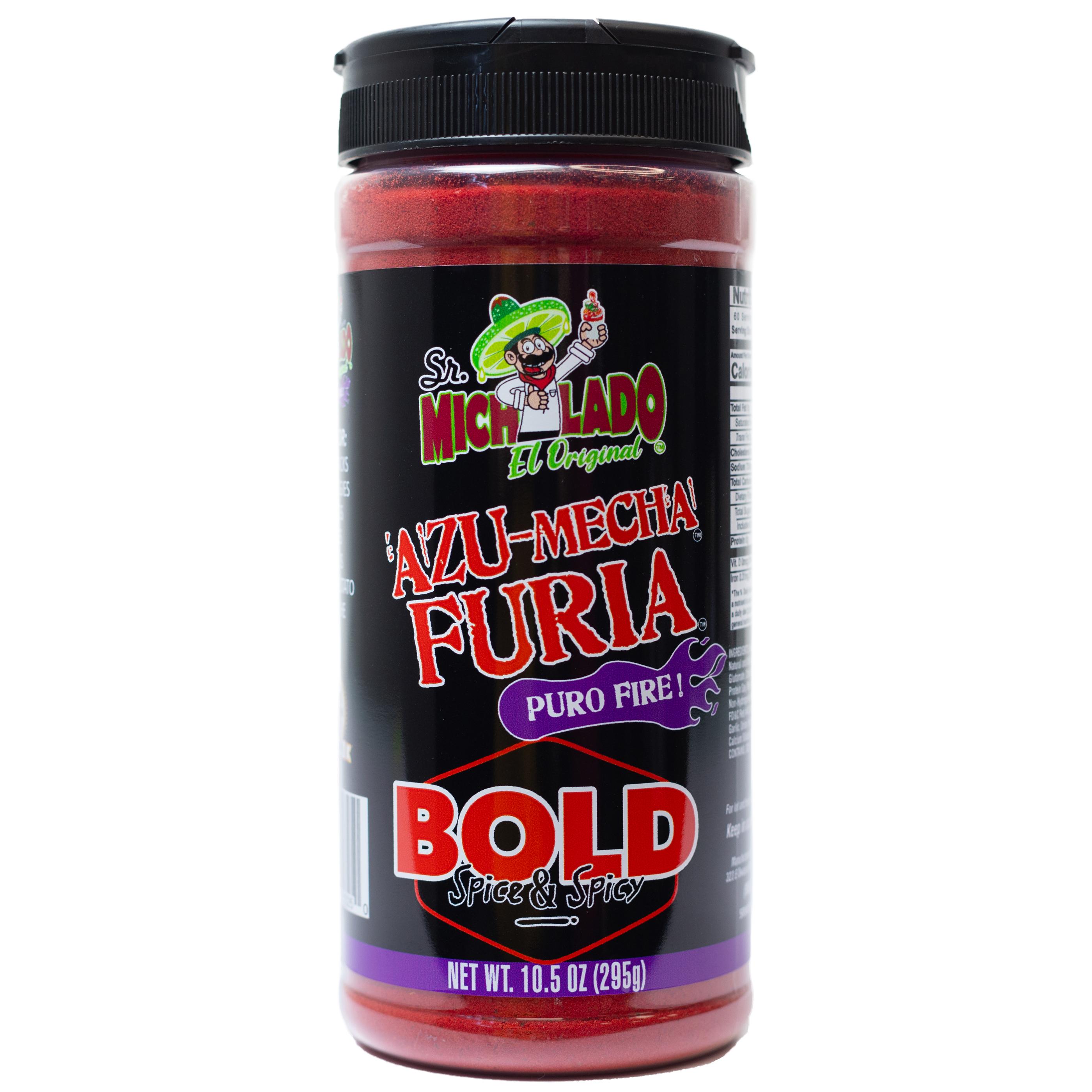 Azu-Mecha FURIA BOLD - Spice & Spicy - Snack Seasoning - Sr. Michelado - Bottle Flavor Spice powder chile powder sr michel a do