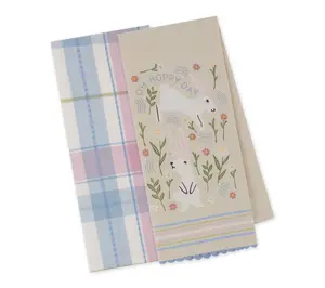 Design Imports Oh Hoppy Day Kitchen Towel Set/2