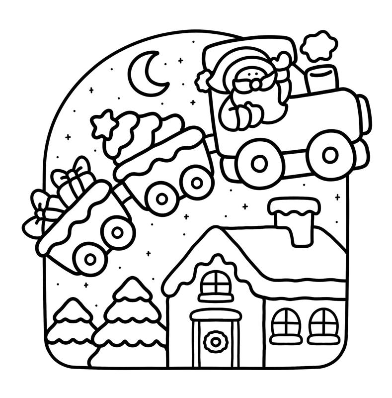 Christmas: Bold & Easy Coloring Book, Stocking Stuffer for Adults & Teens