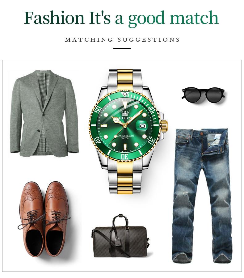 Graduation gift idea Man for watches Stainless Steel Waterproof Luminous Date Casual Watch