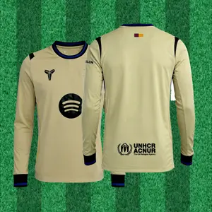 2526  Barcelona Away Retro Long Sleeve Soccer Football Jersey LALIGA