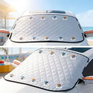 NeoAuto Foldable Anti-UV Windshield Sunshade, Sedan SUV Car Sun Shade for Windshield UV Rays and Heat Sun Visor