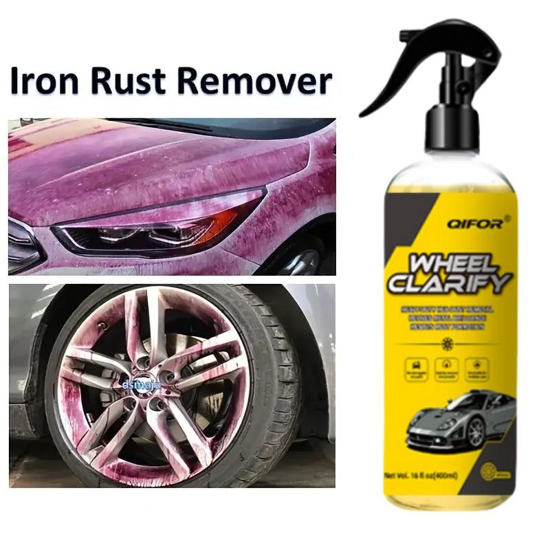 QIFOR Automotive Rust Remover Spray-Duty Iron Remover Spray - Fast-Acting Rust & Iron Converter, Safe for All Automotive Paints, Wheel Rim, Motorcycles, RV, Boat, Restores Metal Surfaces