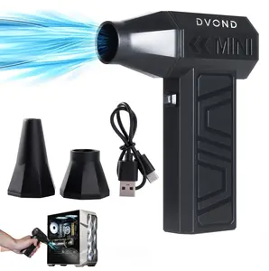 Powerful Air Duster-180000RPM Electric Air Duster,3-Gear Adjustable Air Duster for Keyboard, PC, Car and Home Cleaning,Rechargeable Cordless Jet Dry Blower Replace Canned Air Compressed Air Cans