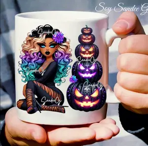 Jack-O-Lantern Tower Cutie - UVDTF Decal for cups/hard surfaces sticker