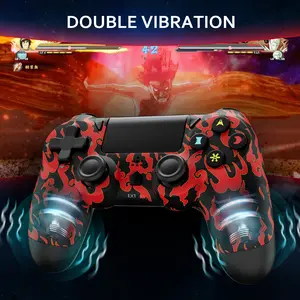 ISHAKO Wireless Game Controller for PS4/PS3/PC/Android/iOS, With Double Vibration, motion sensing, touchpad, speaker, gamepad, PS414