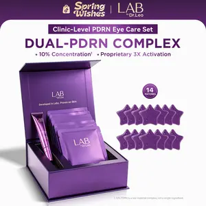 Dr.Leo PDRN EYE CARE SET Dual-Resource 10% PDRN Eye Treatment Bundle | Instant Rescue Eye Patches + Sustained Anti-Aging Eye Cream for Wrinkles, Puffiness & Dark Circles