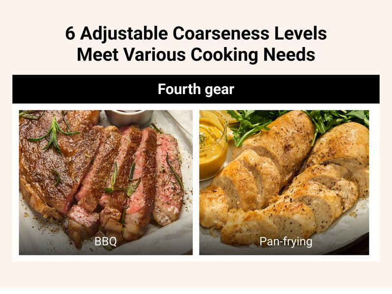 [Large Capacity and LED Light] Electric Salt and Pepper Grinder Set, 3.2oz Larger Rechargeable Automatic with 6 Adjustable Coarseness, Ground Cannon Shaker Peppermill, Black Friday and Christmas Gift