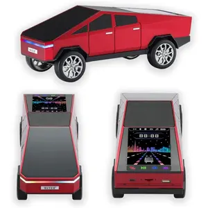 WS-580 Cybertruck Bluetooth Speaker with HD Sound USB TF Card AUX FM Radio TWS Pairing for Indoor Outdoor Party Birthday Gift Stereo Portable Audio Connection Smartphone Wireless Classic Car Style Design Vintage