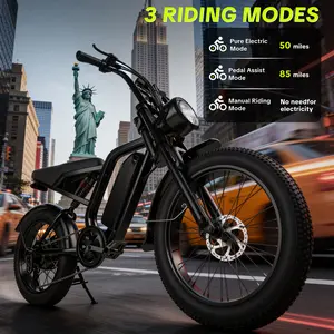 PASLDA Electric Ebike 1500W Power 34 MPH Top Speed 48V15Ah Battery LED Lights 20Inch Fat Tires UL2849 Certified 7-Speed Shimano Gears Full Suspension