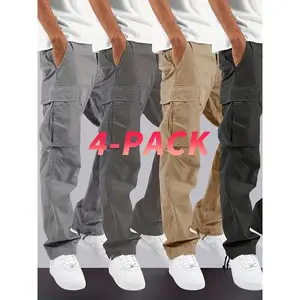 Men's Cargo Pants Loose Fit Multi Pockets Machine Washable Ideal for Outdoor Activities in Spring & Autumn Menswear Trouser Sweatpants Fathersdaygift
