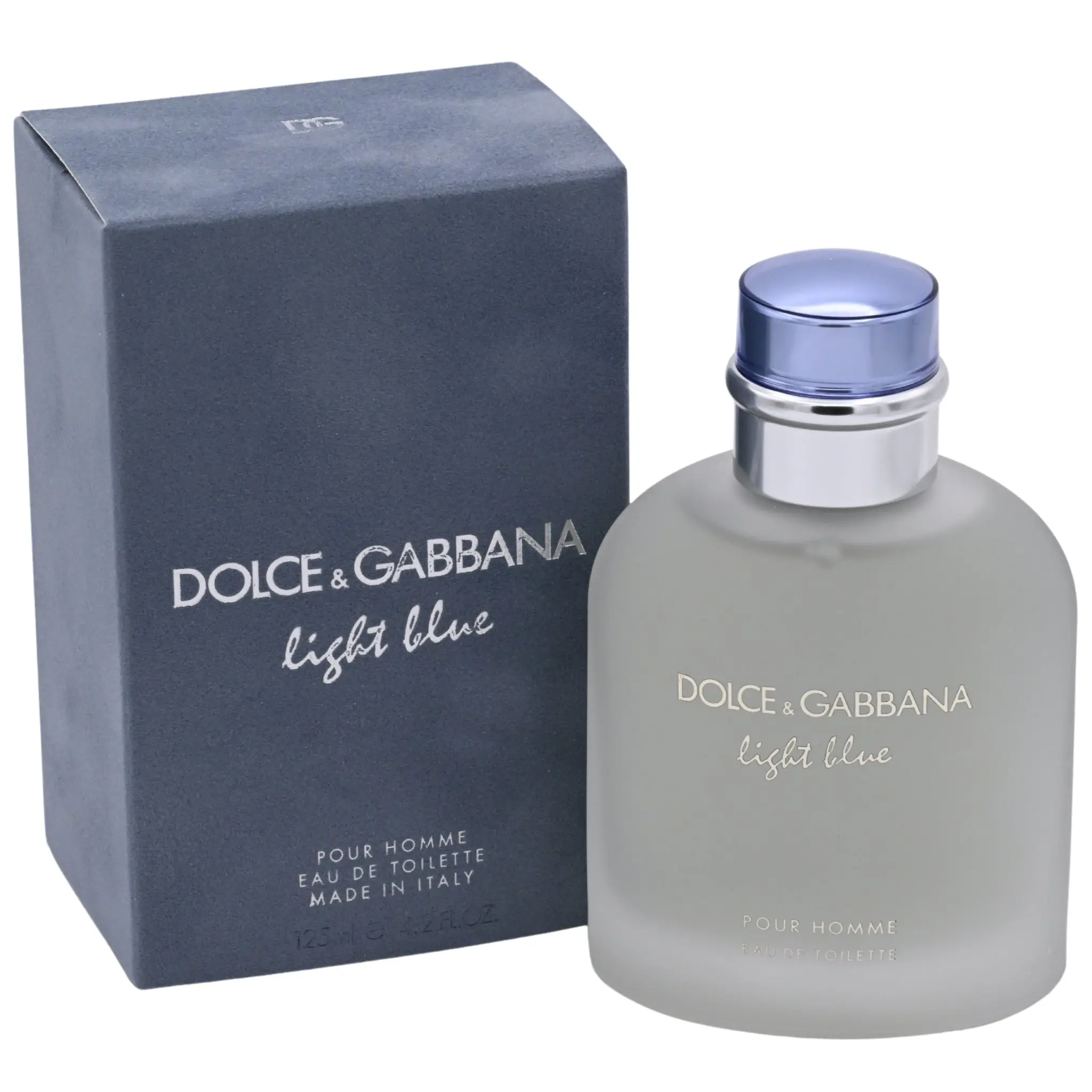 DOLCE & GABBANA Light Blue Men's Cologne Eau de Toilette, 4.2 fl oz Aromatic Citrusy Fragrance with Citrus Blend, Masculine Woods Notes, Fresh Aroma, New in Box, Citrus Woods Fragrance, Light Fragrance Cologne