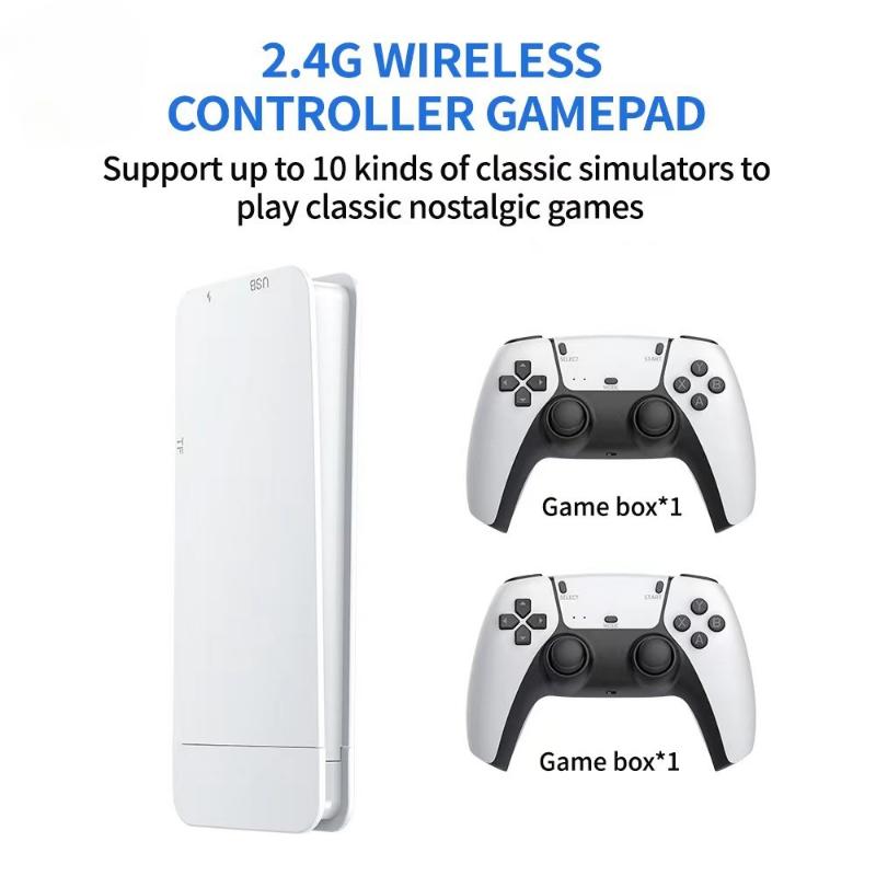 2025 New Cheap M15 Pro Video Game Box Classic Retro Game TV Stick With 2.4G Wireless Gamepads With 20000 Games
