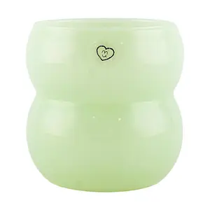 HAULSHOME Korean Newtage Ice Pop Glass Cup - Mint Milk Glassware for Frozen Treats HAULSHOME Korean Newtage Ice Pop Glass Cup - Mint Milk Glassware for Frozen Treats