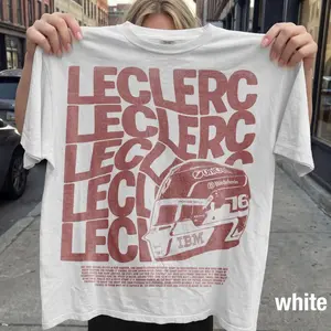 Comfort Colors CharlessLeclercc16 Vintage Formula 1 Racing Graphic Tee