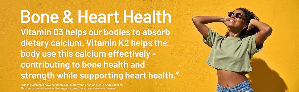 NatureWise Vegan Vitamin D3 + K2 - Natural D3 5000IU + Natural Vitamin K2 100mcg - Bone Support - High Absorption with Organic Cold-Pressed Olive Oil - Non-GMO - Mini Softgels - USA Manufactured