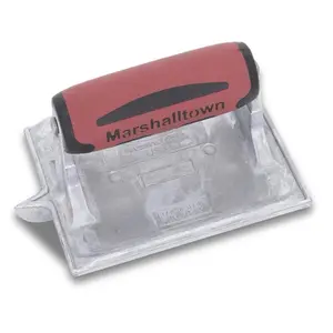 MARSHALLTOWN Heavy-Duty Zinc Concrete Groover, 6 x 4 3/8 inch Blade, DuraSoft Handle, Concrete Tools Made in The USA, 835D