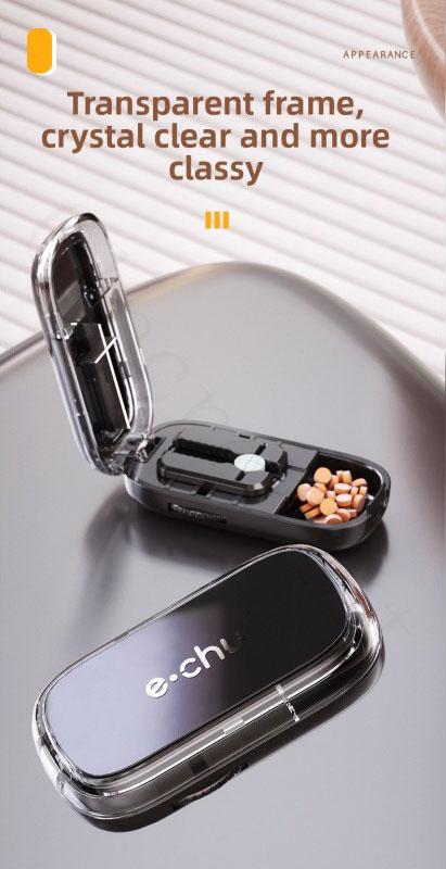 Adjustable Pill Cutter Splitter for Tiny and Small Tablets, Cutting into Pills to 1/2 and 1/4, featuring Precise Alignment Functionality,Holiday Haul