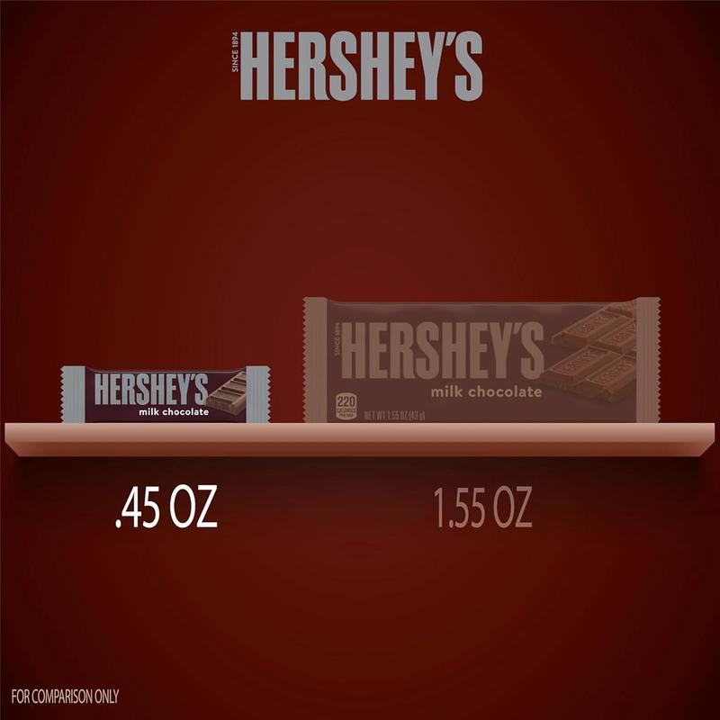 Milk Chocolate Snack Size, Candy Bars, 11.25 oz (25 Pieces)