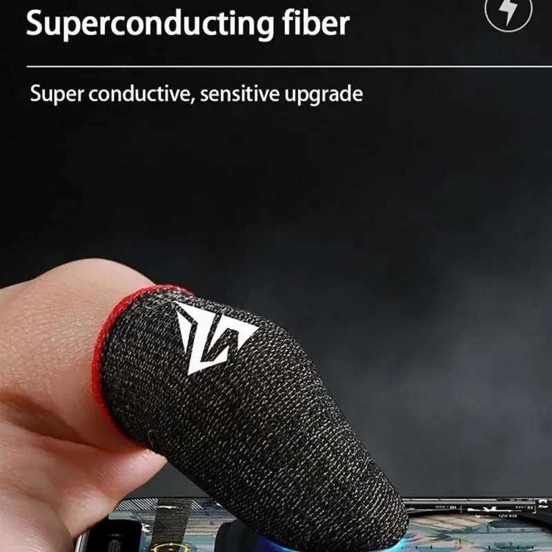 Anti-Slip Gaming Finger Cots, Touchscreen Breathable Anti-Fatigue Hand Gloves, Two Styles Available, Perfect for Mobile Games, Finger Sleeves, Gaming Accessory