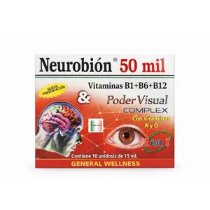 Multivitamina 50mil caja roja poder visual 10 botella