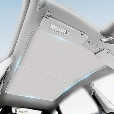 Topfit for Tesla Model Y Sunshade  Roof Sunroof Shade Upgrade 3.0 Accessories  2026 2025 2024 2023 2022 2021 2020(Ice Black) Car Custom