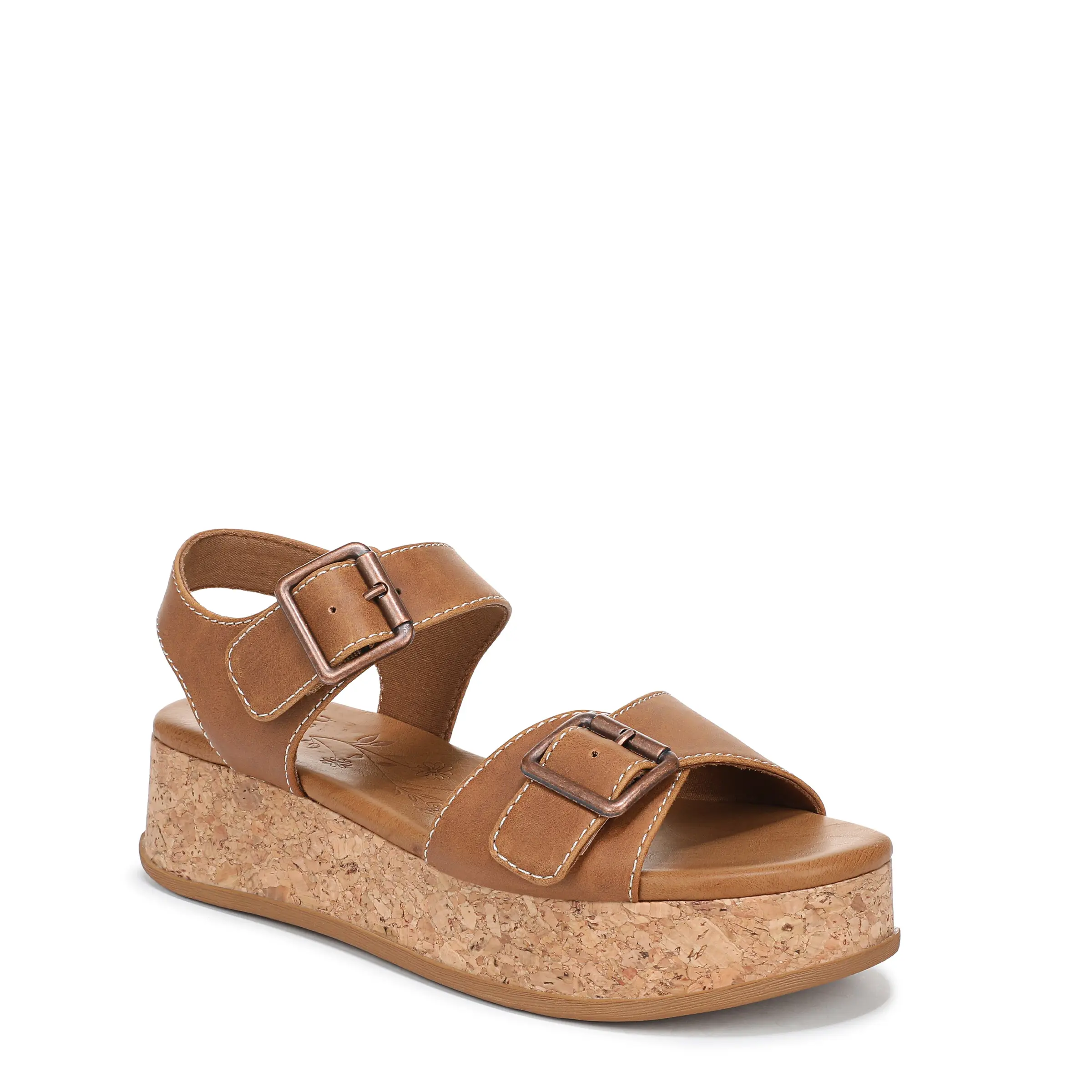 Blowfish Malibu Women's Magical Platform Sandals, Faux Leather Open Toe Slingback with Adjustable Side Buckle and 1.5 in Cork Heel, Open Toed Sandals, Casual Wear, Cork Wrap, Adjustable Strap, Smooth Footbed, Breathable, Low Heel (1-3 Cm), Slip Resistant,