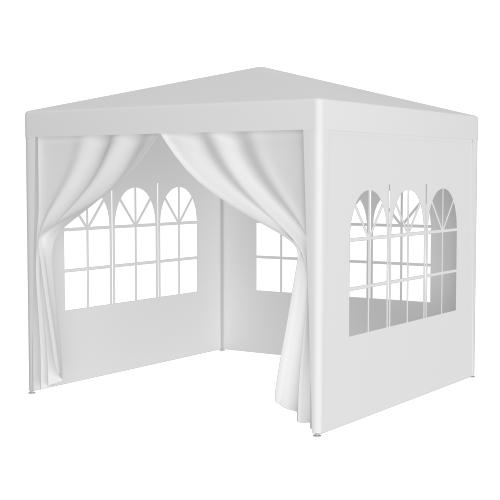 10'x10' Party Tent Outdoor Heavy Duty Gazebo Wedding Canopy + 4 Removable Walls ,Blue