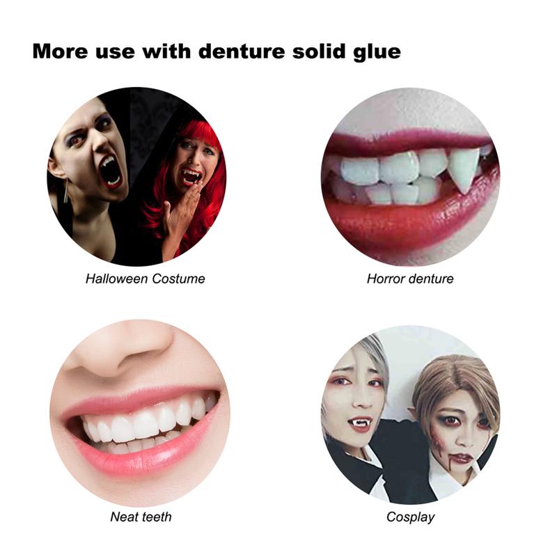 EELHOE Malleable Dental Gel (30ml Box) Film And Television Makeup Denture Modification Temporary Dental Filling Gel For Filling Cavities And Gaps Between Teeth