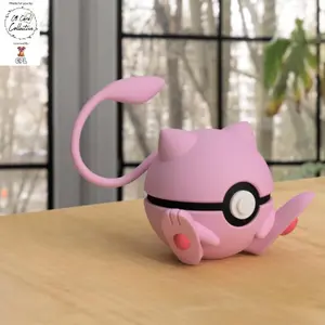 Mew Ball - 1st Print - High-Quality PLA, 3D Printed Pokeball Figure