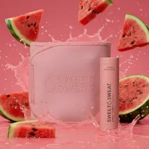 Sweet Sweat Gel Watermelon (6.4oz) + Matte Pink Waist Trimmer Bundle