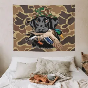 Decor Art Camouflage Shot Caller Duck Hunting Tapestry Poster For Decorate Clubs Concerts Bars University Dormitories Living Rooms Bedrooms Print Peach Tapestry